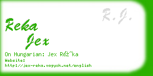 reka jex business card